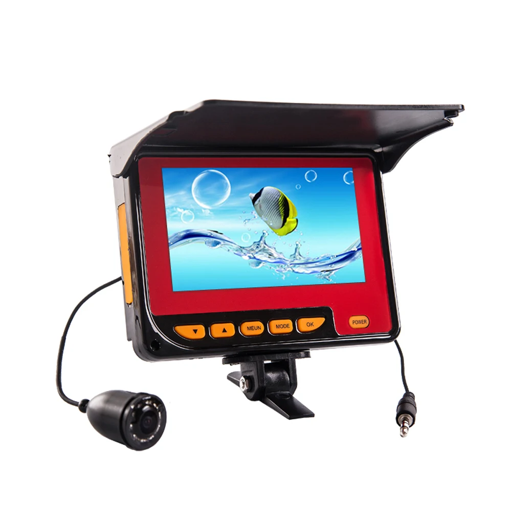 

Portable Fish Finder 20m 150 Degree Underwater Fishing 4.3 inch LCD Monitor With 20M Cable English User Manual