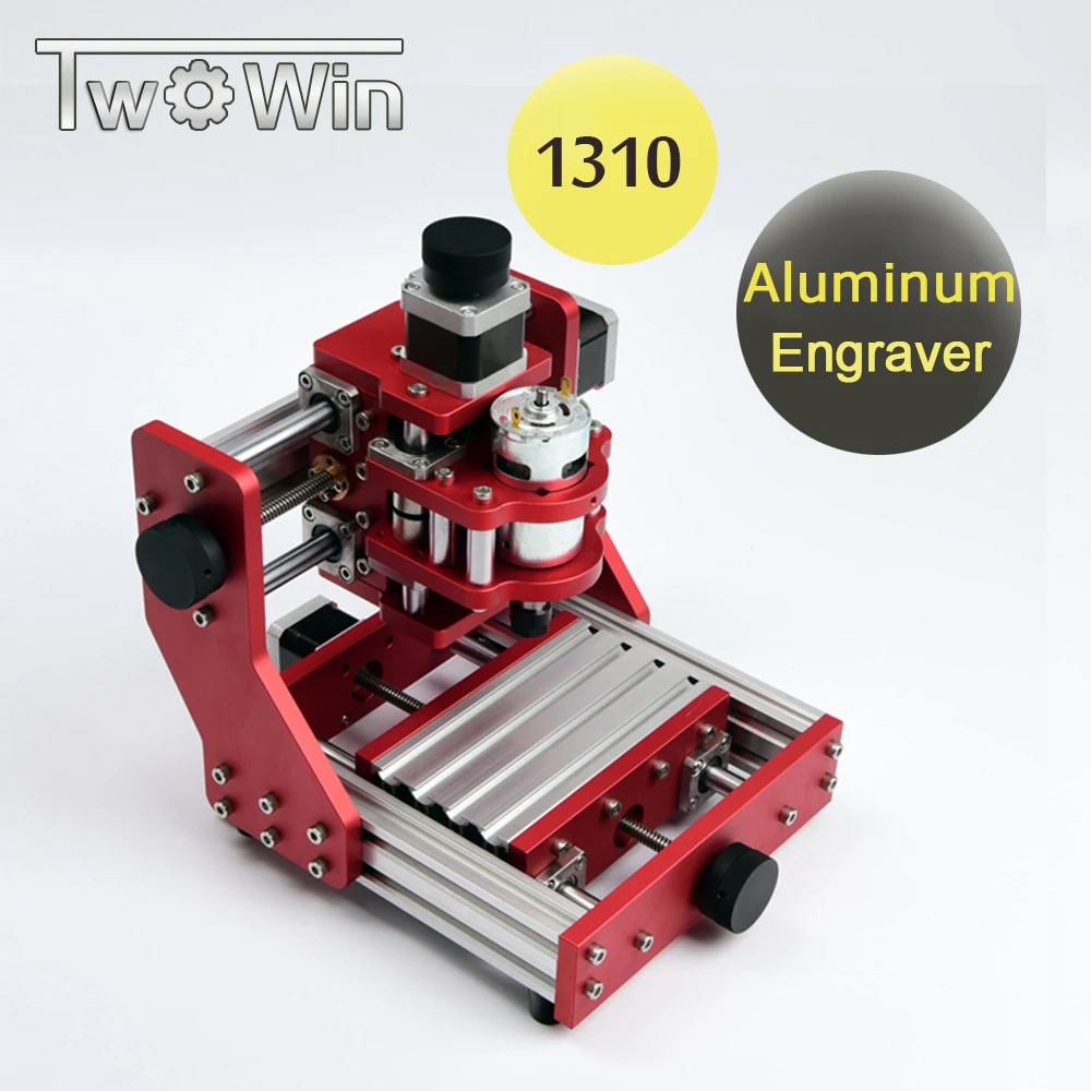 

CNC 1310 Metal Engraving Machine with Free Milling Cutter DIY Aluminum Copper Wood PVC PCB Mini CNC Router Best Engraver