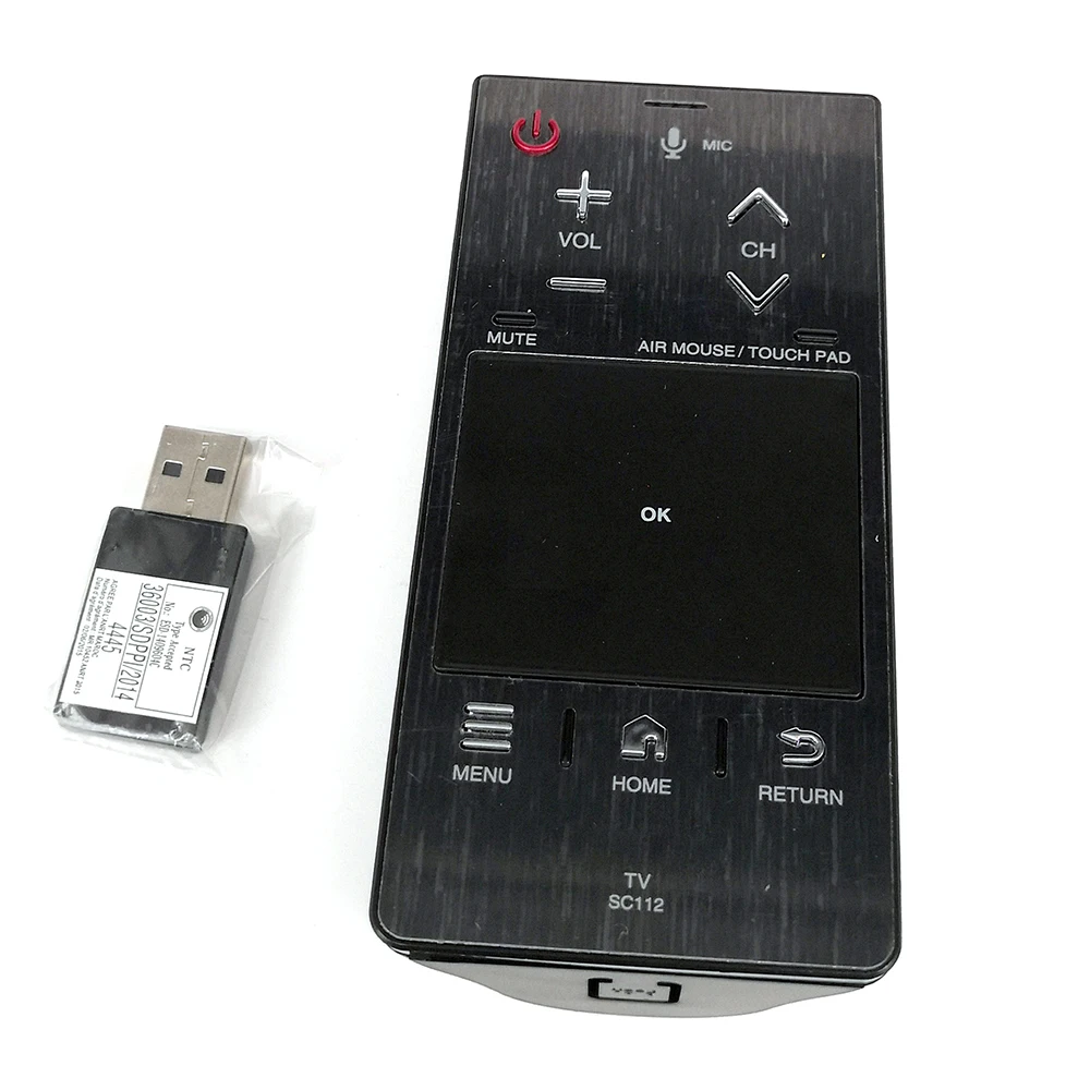 New Original SC 112 AIR MOUSE / TOUCH PAD VOICE Remote Control With USB For SHARP TV SC112 36003 / 36004/SDPPI/2014 398GM10BESP0