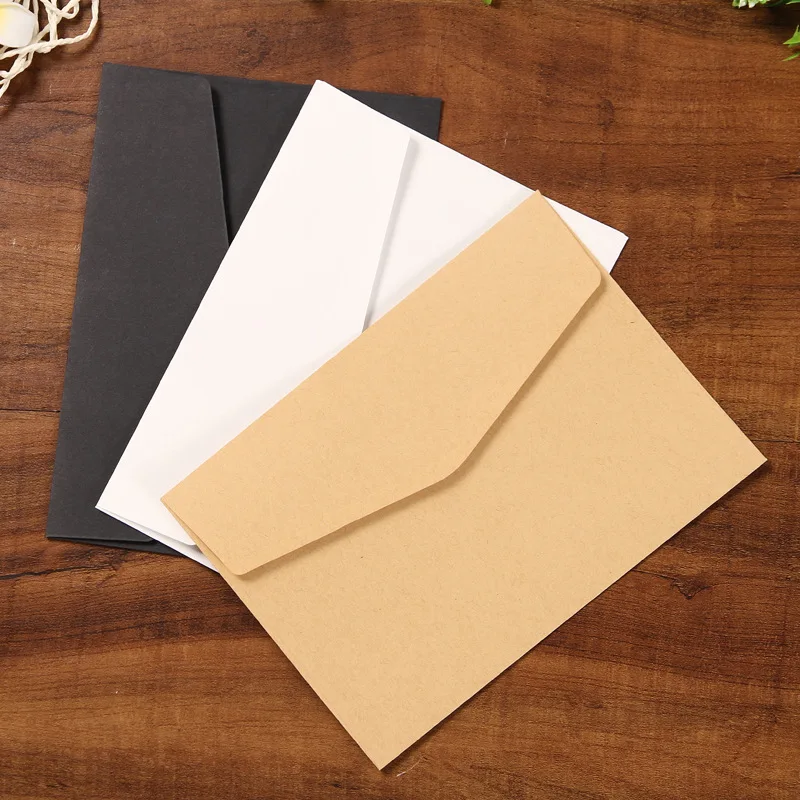 

5pcs 12.5*17.5cm Western-style 3rd envelope Color envelope Solid color Blank envelope Greeting card postcard envelope