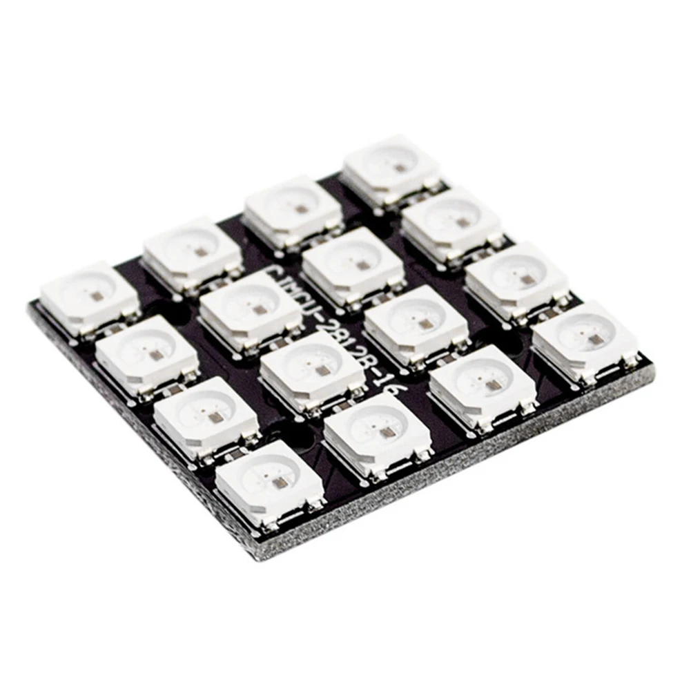 6x8 см WS2812B 16 бит 4*4 полноцветный 5050 RGB Светодиодная лампа панель свет для Arduino