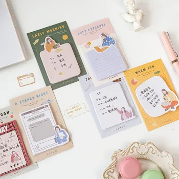 

30 Sheets/pad Nice Day Memo Pads N Times Sticky Notes Index Paper Divider Stickers Self-adhesive Sticky Paper Bookmark