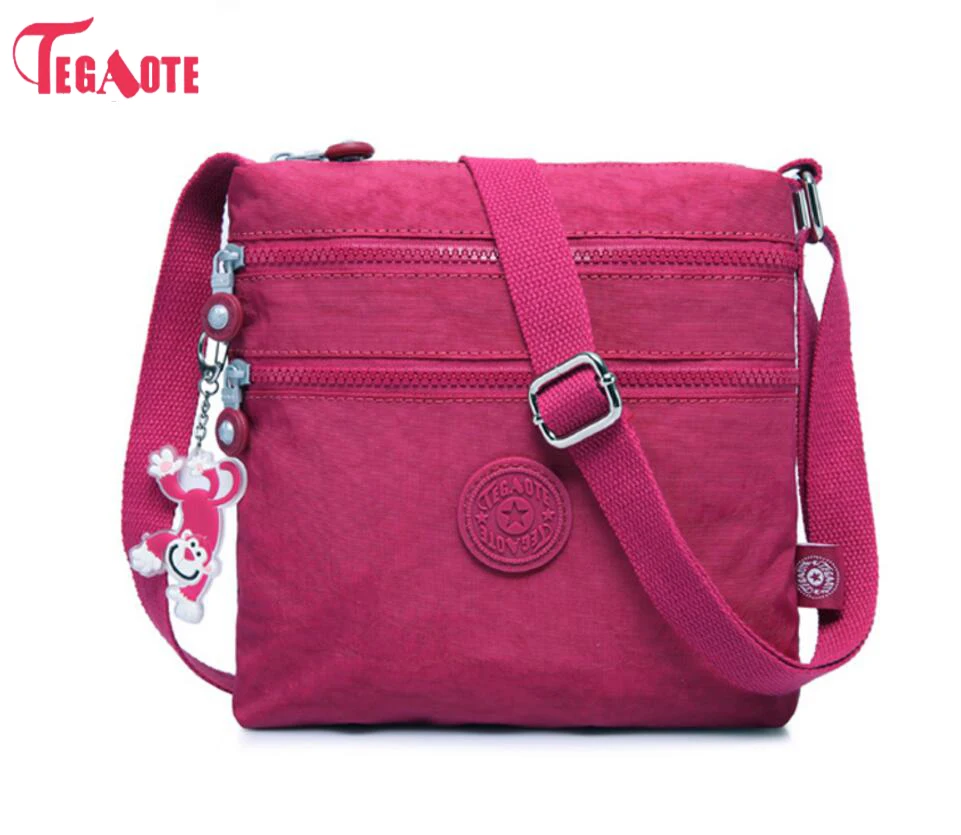 

TEGAOTE Fashion Women Messenger Bag Nylon Shoulder Bag Waterproof Travel Bag Women's Crossbody Bag Ladies Bolsa Feminina