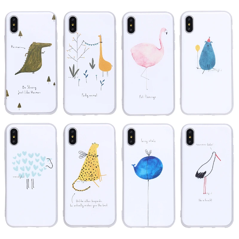 TOMOCOMO Cartoon Animals Art Phone Case For Apple Iphone 7plus 7 6plus 6s 8 plus X 5s tpu Soft XS Max TPU Cover protective case TOMOCOMO Cartoon Animals Art Phone Case For Apple Iphone 7plus 7 6plus 6s 8 plus X 5s tpu Soft XS Max TPU Cover protective case
