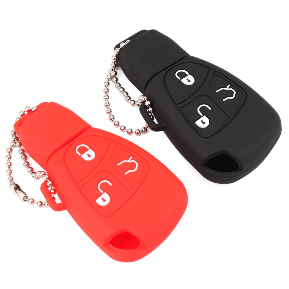 

Silicone Holder Remote Smart Key Case Cover For Benz B C E ML S CLK CL 3B 3BT Mercedes Protective Key Shell