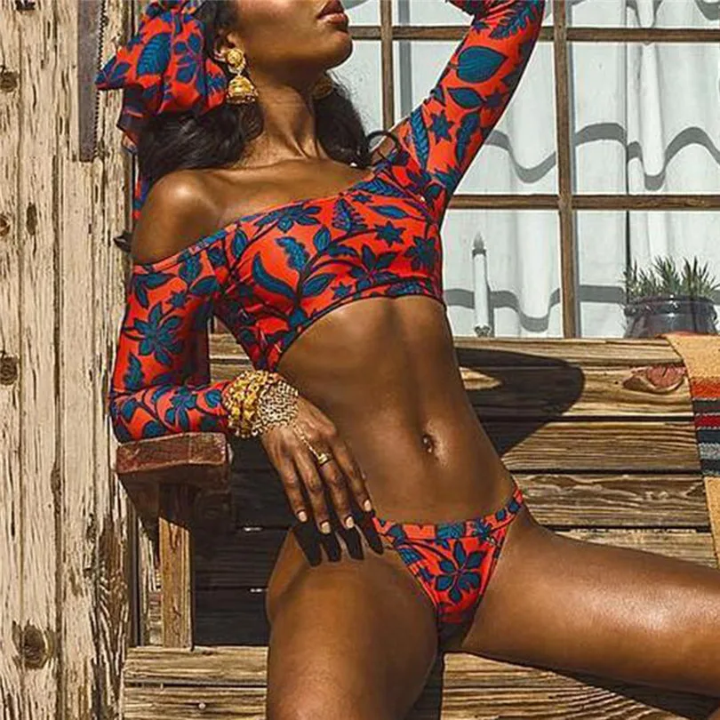 New 2019 Summer Women Casual Swimsuit Swimming Tankini Padded Swimsuit Monokini Push Up Bikini Sets Swimwear biquini #E11 (8)