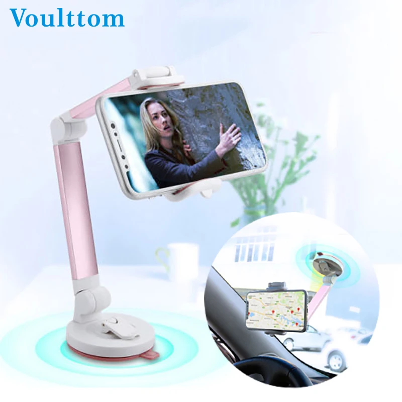 

Voulttom Phone Stand Desk Car Wall Holder Blogger 360 Rotation Adjustable Dashboard Windshield Universal Stand telefon tutucu