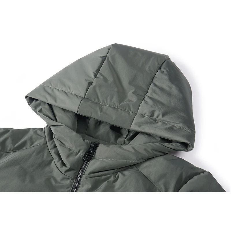 Enjeolon брендовая зимняя хлопковая куртка с капюшоном мужская крутая парка с капюшоном черная Толстая стеганая куртка пальто размера плюс 3XL Мужская MF0051