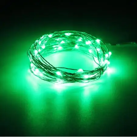 Lowest Price Battery Powered 5M 50LEDs Non-Waterproof Copper Wire Fairy String Light for Christmas Remote Control DC4.5V - Испускаемый цвет: Зеленый