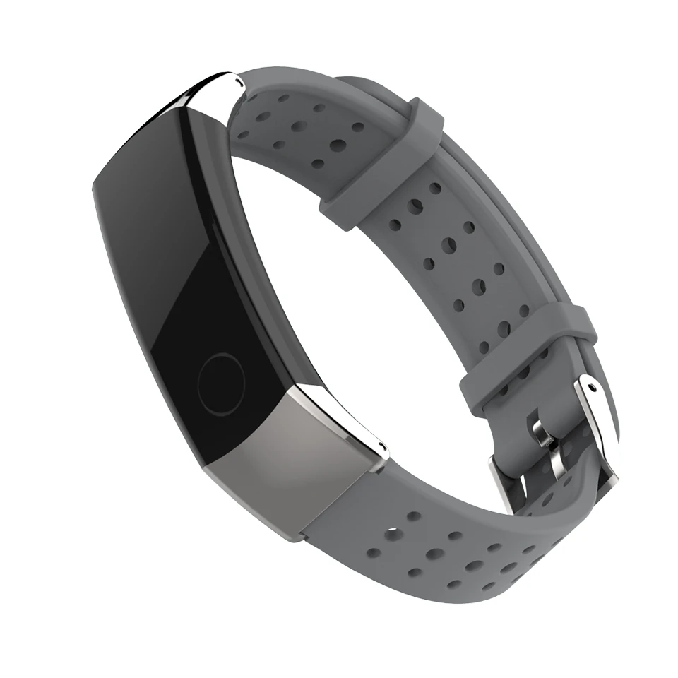 Ремешок для смарт часов Honor Band 3 кожаный браслет с металлическим ремешком