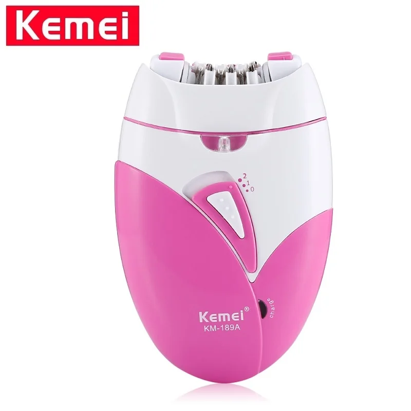 Kemei KM-189A электрический эпилятор женщина беспроводные волос Эпилятор бритвы нога бритвенный станок машинка для эпиляции волос