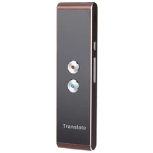 Portable T8 Smart 40 Language Translator Real-Time Speech Voice Translation for Business Travel(Brown