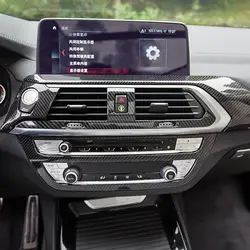 Автомобиль Центральной Консоли кондиционер выходе рамка украшения Накладка для BMW X3 G01 G08 2018 LHD ABS аксессуары для интерьера