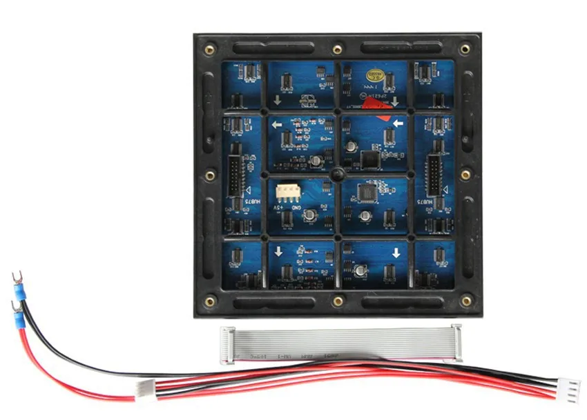 Часы P6 Открытый Полноцветный SMD, 8 сканирования 192 мм * 192 мм 32*32 пикселей 27777 точек/m2