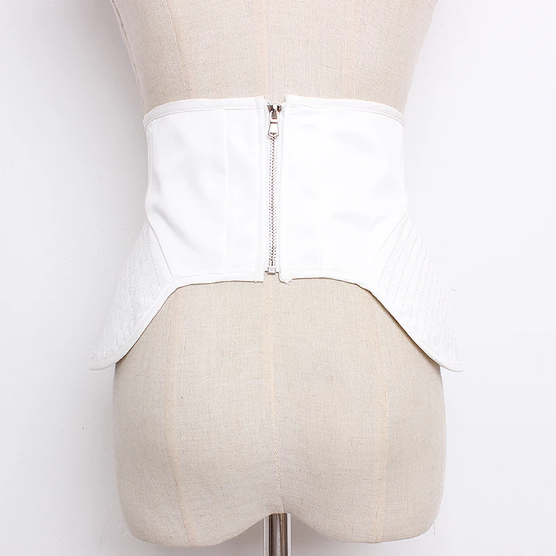 TWOTWINSTYLE винтажный женский пояс с высокой талией на шнуровке, регулируемый широкий пояс для туники, женские осенние модные аксессуары