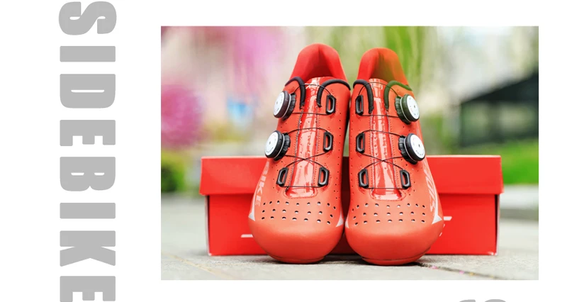 sidebike углеродная обувь для шоссейного велосипеда SPD KEO красная 3м светоотражающая велосипедная обувь мужские велосипедные кроссовки с чехлами профессиональные