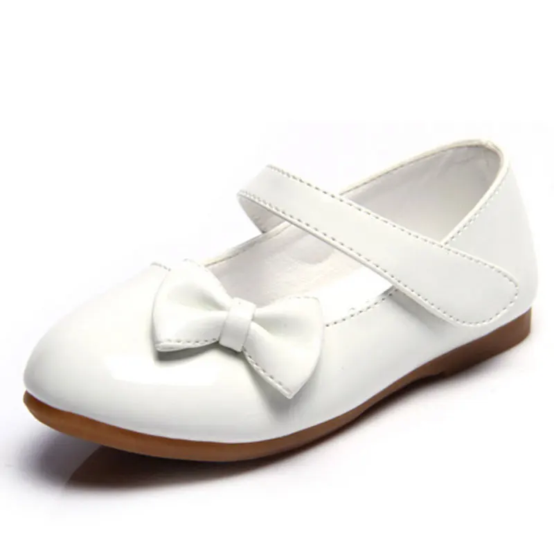 Chaussures de princesse simples pour filles | Jolies ballerines douces, chaussures peu profondes avec nœud papillon, chaussures classiques élégantes à semelle souple, Mary Jane, AA60256