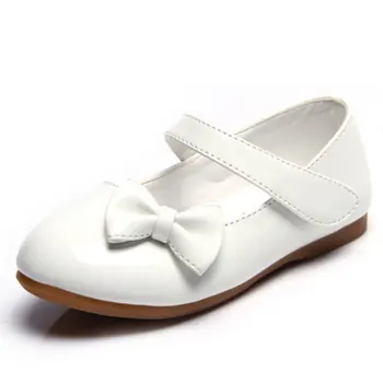 

Kids Cute Single Flats Girls Sweet Butterfly-Knot Shallow Shoes Princess Classic Elegant Soft Sole Mary Jane Shoes AA60256