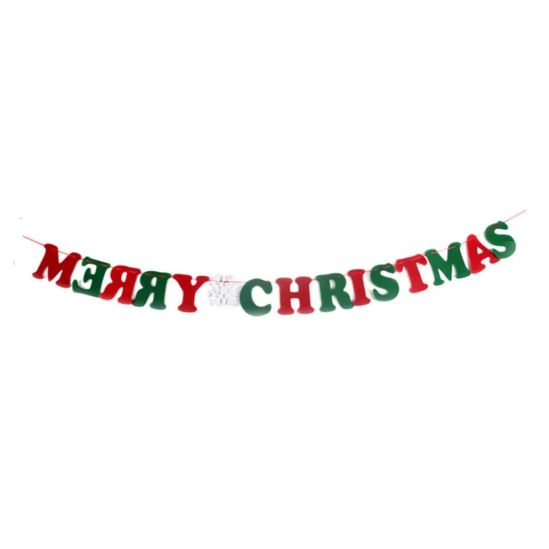 Рождественская декоративная Растяжка флаг новогодние вечерние украшения Санта Снеговик-парашют флаги гирлянды Рождественский подарок для декора