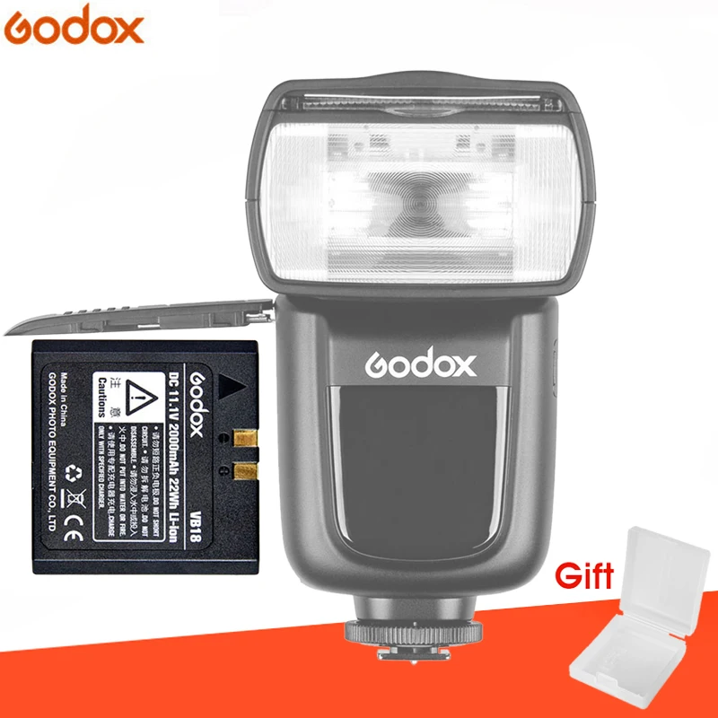 Литий ионный аккумулятор Godox VB18 DC 11 1 в 2000 мАч 22 Втч для Ving V850 V860C V860N V860II Flash Speedlite