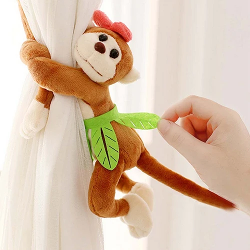 Pelucheux mignon Singe Rideau Cravate Retour Embrasses Draperie ... Pelucheux mignon Singe Rideau Cravate Retour Embrasses Draperie ...