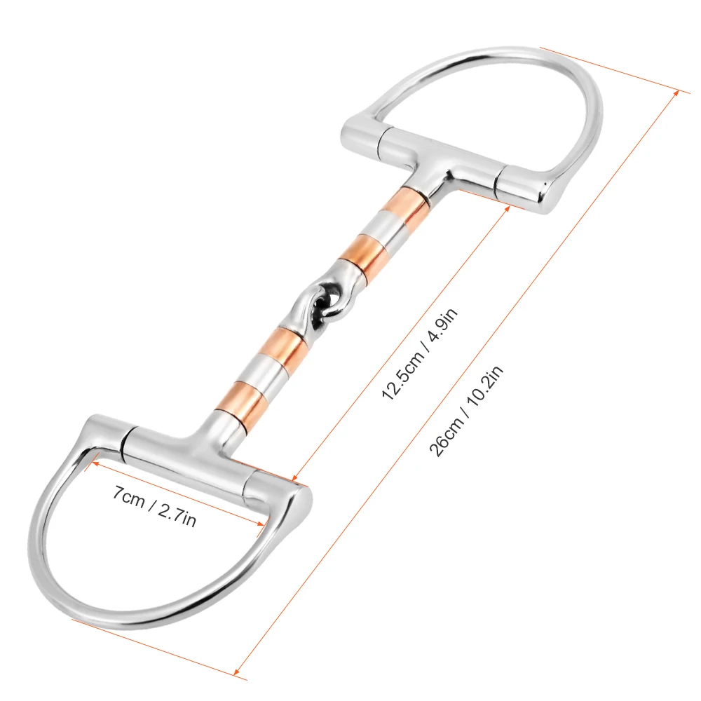 Нержавеющая сталь лошадь рот немного лошадь рот кусок Конный Трензель двойной сочлененный бит лошадь инвентарь для бега