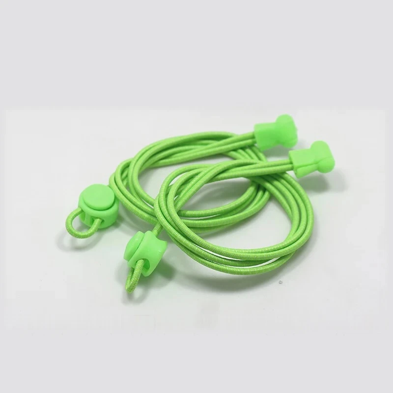 Fluorescent green 1 пара ленивых шнурков шнурки для кроссовок эластичные обувные Ботинки со шнурками аксессуары шнурки для бега/триатлона - Цвет: Fluorescent green