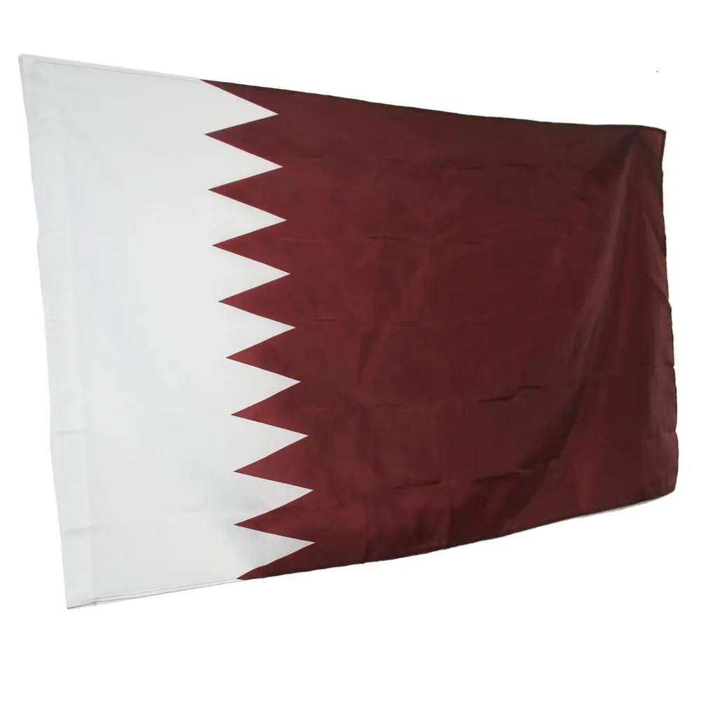QATAR Международная страна полиэстер флаг 3X5 футов Doha Офис/активность/парад/Фестиваль/украшение дома NN085