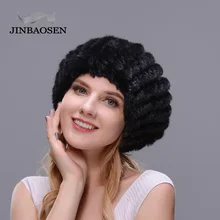 JINBAOSEN зимняя меховая шапка для путешествий берет из меха норки вязаная внутренняя шапка из меха лисы Женская лыжная шапка Элегантная модная