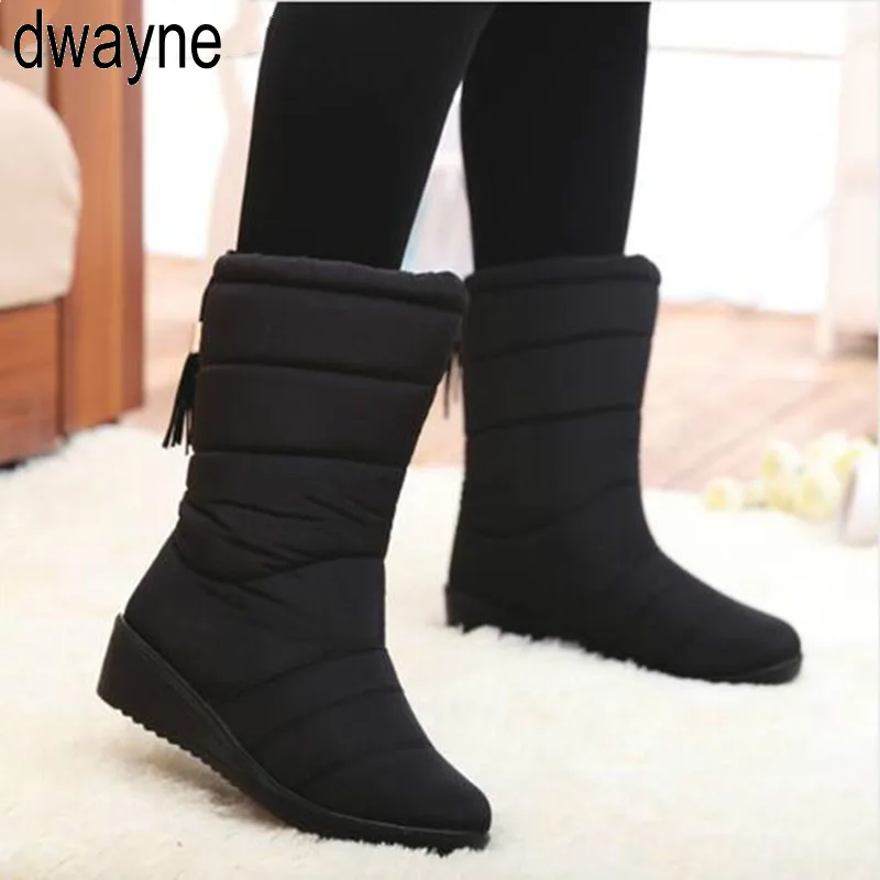

New 2019 fashion fur female warm ankle boots women boots snow boots and autumn winter comfortable plus size 35-40 shoes fgb78