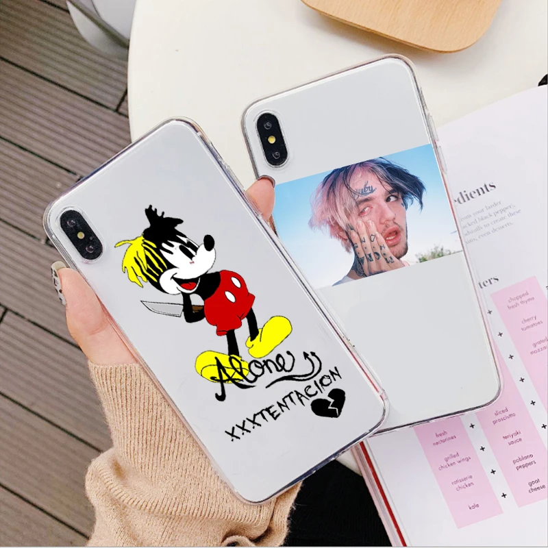 

Hip hop Rapper XXXtentacion bad vibes forever lil peep Back Cover Phone Case For iPhone X XS MAX XR 6 6S 7 8 Plus Silicone Case