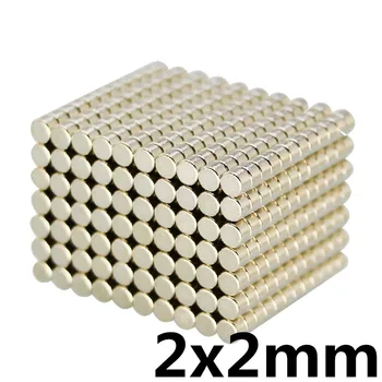 

100pcs Dia 2x2 mm round magnet N35 rare earth super strong permanent neodymium magnets for crafts Disc 2*2mm