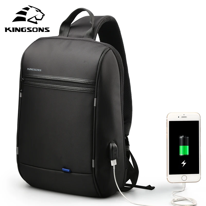 Kingsons3165W функция противоугонные мужские сумки на плечо высокой емкости 13,3 дюймов iPad Слинг Сумка Водонепроницаемый usb зарядка нагрудная сумка