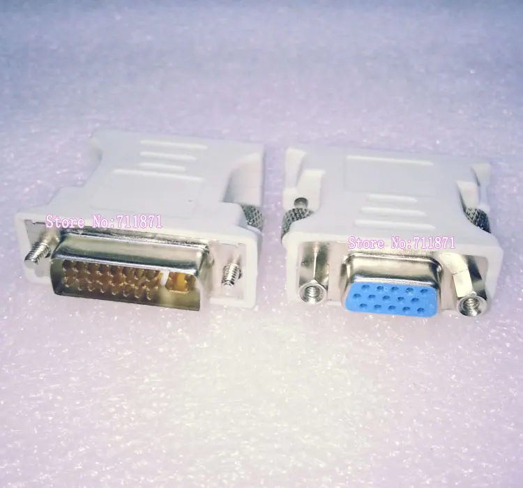 

Preferential price Metal Screws DVI to VGA Adapter DVI-I to D-Sub connector DVI 24+5 to D-Sub 24+5 29P to 15P convert joint