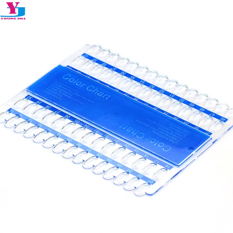 

60 Tips Nail Polish Acrylic False Nails Display Practice Makeup Art Color Chart Display Tool Square Display Manicure Nail Patch