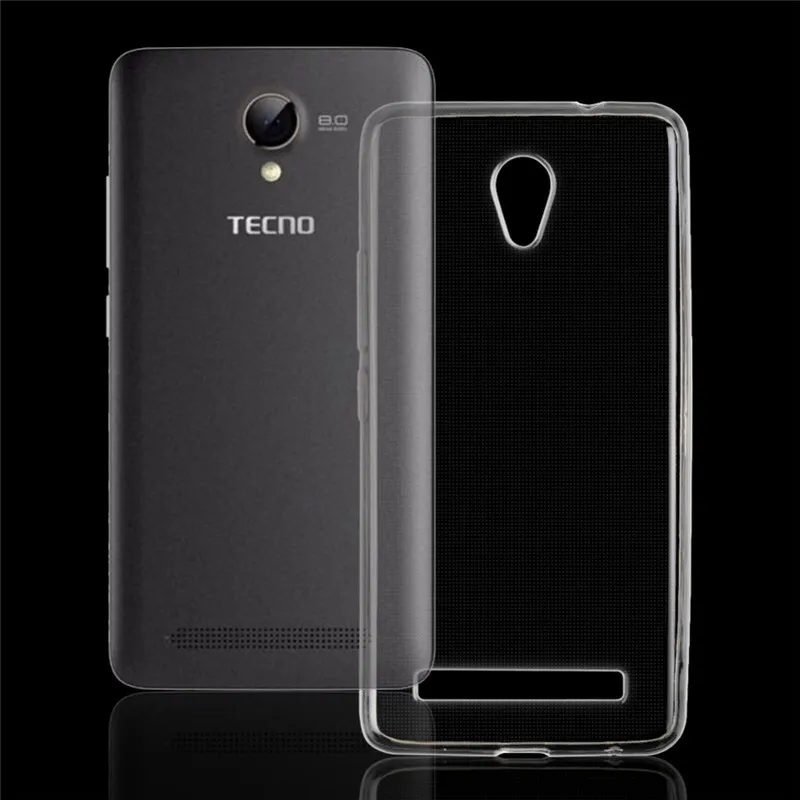 Transparent Clear Soft TPU Shockproof Protective Case Back Cover For TECNO W4in Fitted Cases