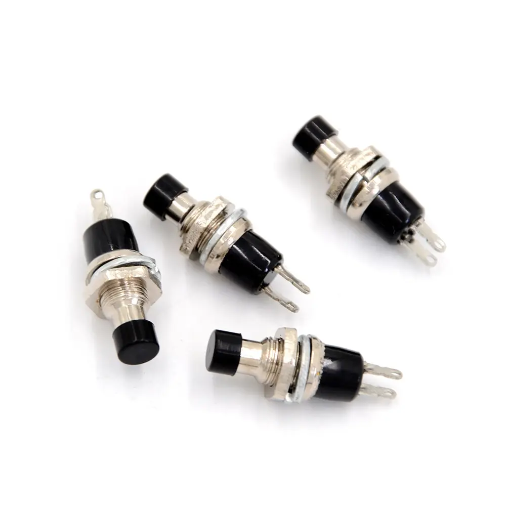 Mini Momentary Black Reset button switch Lockless Push Button Switch Wholesale Hot Sale 4PCS/lot