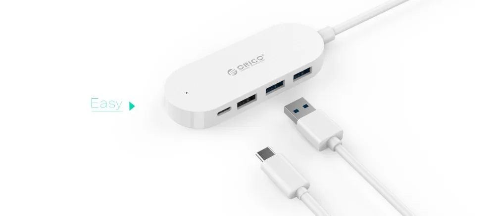 ORICO USB концентратор USB кабель для передачи данных 4 Порты и разъёмы USB разветвитель с Тип-C Мощность Порты и разъёмы Для iMac Vista ноутбуков, Mac OS, Linux, концентратор USB3.0 USB3.1 USB2.0