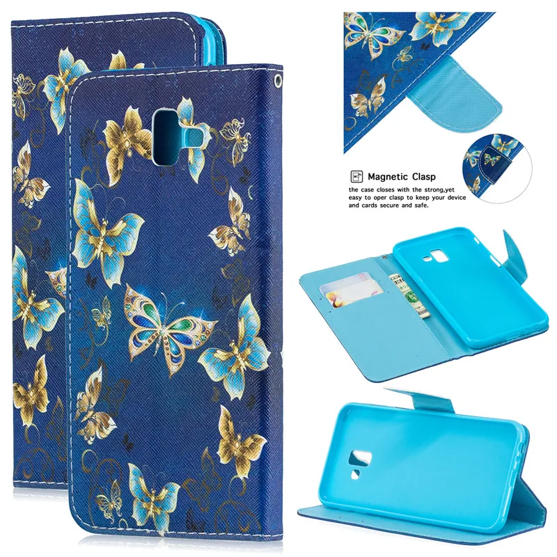 Flip Leather Wallet Cover For Samsung Galaxy J2Pro J4 J6 J8 2018 J4Plus J6Plus J3 J5 J7 2016 2017 J510 J330 J530 Note8 9 Case (1)