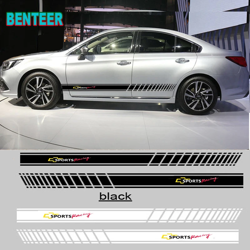 

2pcs/lot car side body sticker For Chevrolet Cruze Captiva Lacetti Aveo Orlando Epica Camaro
