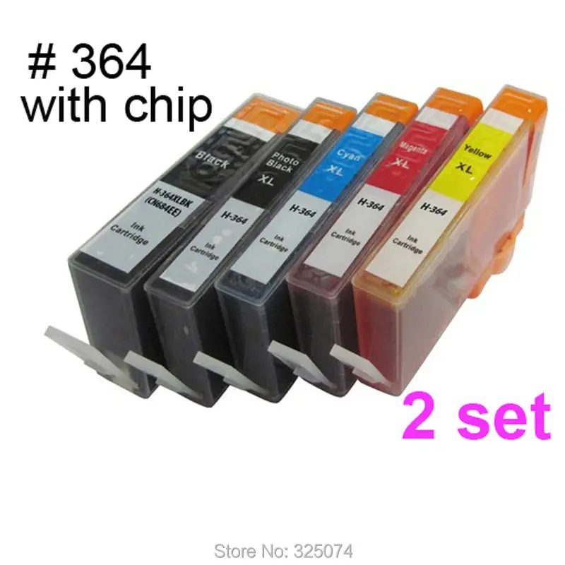 10 ink cartridge with chip compatible for HP 364 / 364XL photosmart C6380 C5324 C5388 C309a