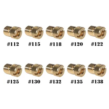 Carburetor Main Jet Kit 112/115/118/120/122/125/130/132/135/138 For VE24, CV24, CVK30 & PE type carburetor
Carburetor Main Jet Kit 112/115/118/120/122/125/130/132/135/138 For VE24, CV24, CVK30 & PE type carburetor