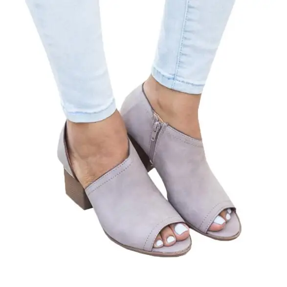 

2018 New Fashion Womens Sandals Peep Toe Summer Sexy Shoes High Heels Lady Size 40 41 42 43 aa0574