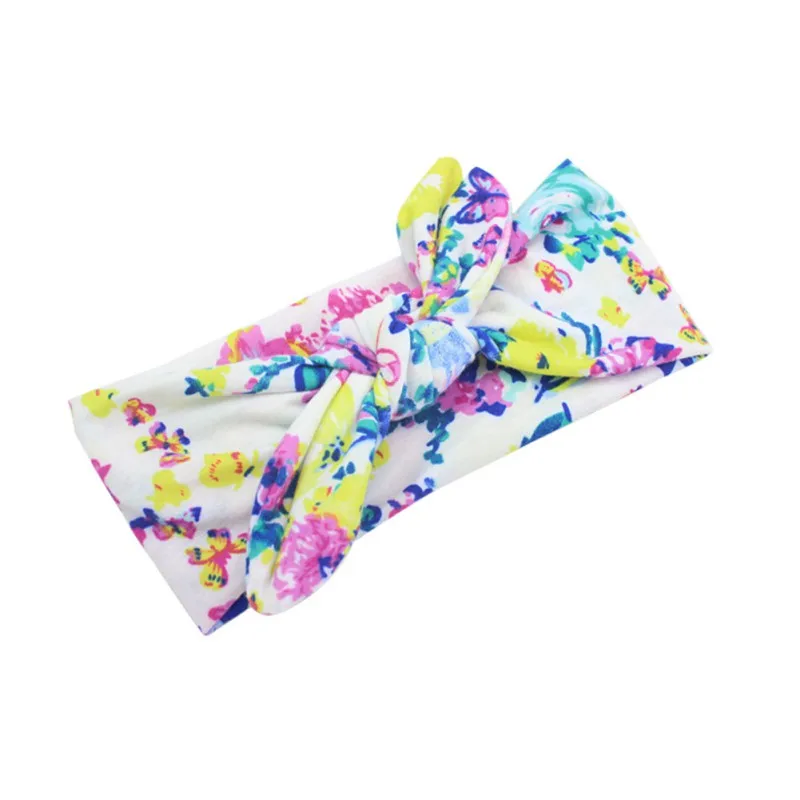 Baby Girls Headwear Head Wraps Floral Printing Turban Headband Newborn Infants font b Hair b font