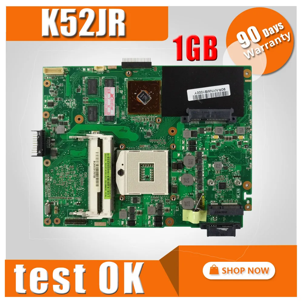 Оригинальный K52JU для ASUS A52J k52j k52jr материнской k52jr rev2.3 плата GeForce HD 6370 м 512 МБ HM55 Чипсет 100% тестирование