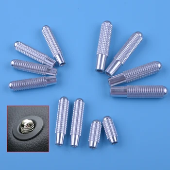 

CITALL Silver Aluminium Door Bolt Lock Pin Knob Decoration Trim fit for Benz A CLA GLA C E GLC GLE GLK Class