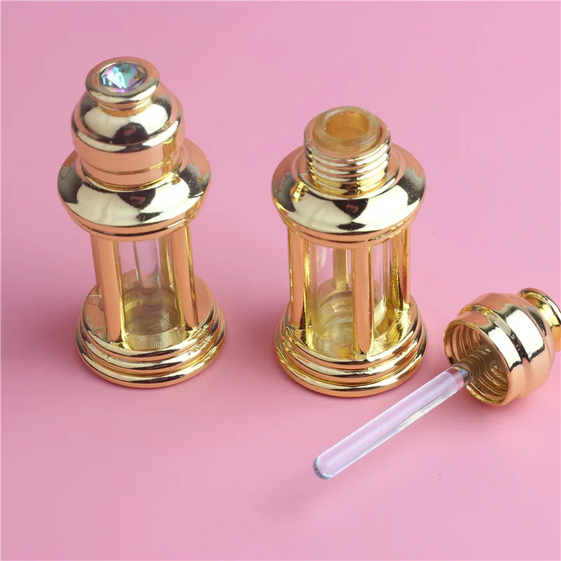 

3 ml Mini Gold And Bronze Color 3 CC Mini Alloy Bottle Vials Sample Test Bottle For Essential Oils Perfume