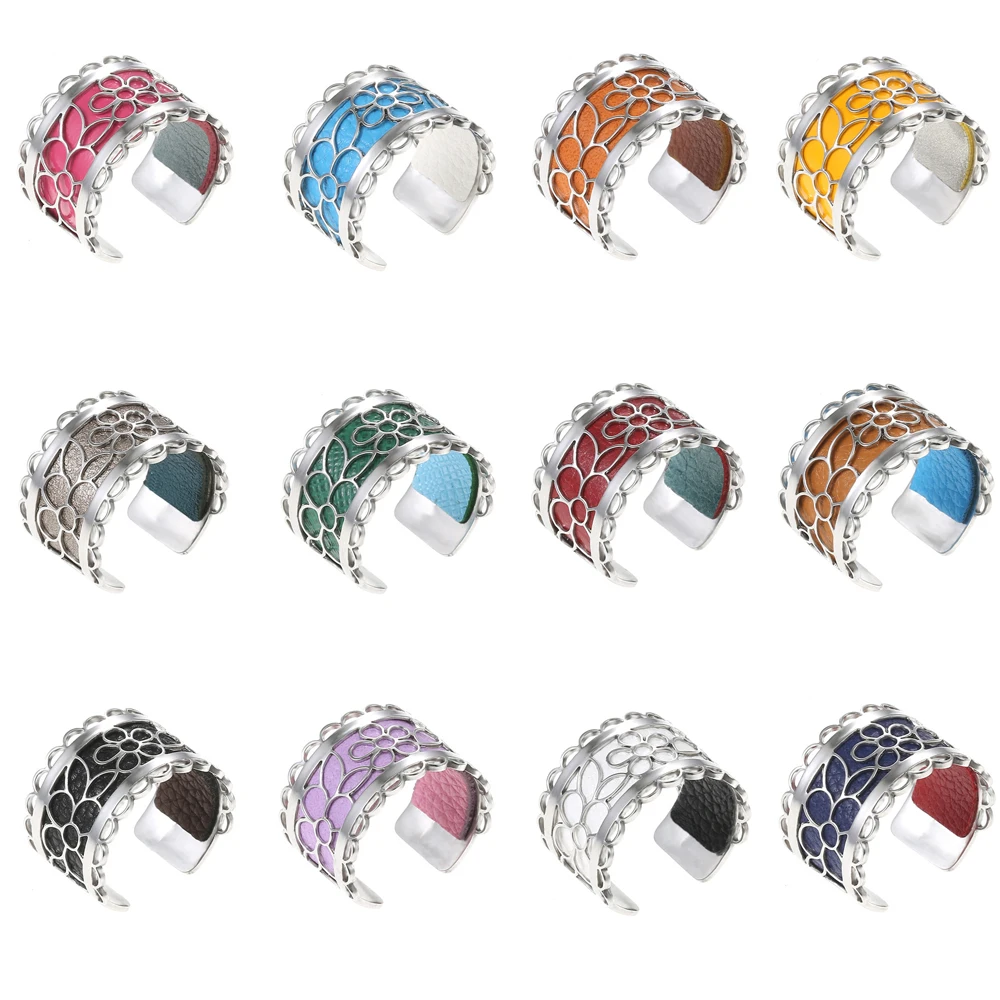 Legenstar Inca стальные кольца с открытым цветком для женщин Bijoux Homme сменные из
