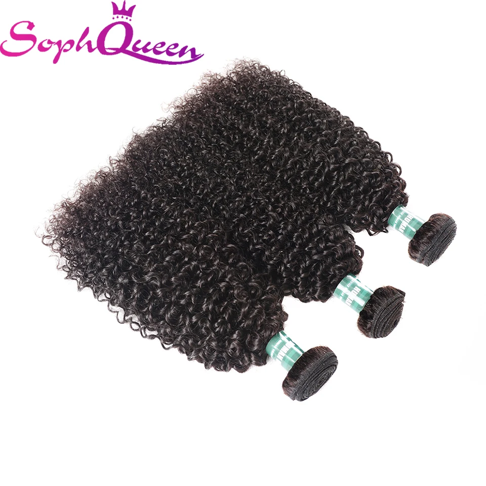 Soph Queen Hair Mongolian Hair Weave Kinky Curly Bundles With Closure 100% Human Hair Remy Hair Extensions Natural Color Soph Queen Hair Mongolian Hair Weave Kinky Curly Bundles With Closure 100% Human Hair Remy Hair Extensions Natural Color