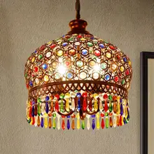 Tiffany – lampe suspendue style bohémien europe, luminaire décoratif d'intérieur, idéal pour une salle à manger ou une chambre à coucher